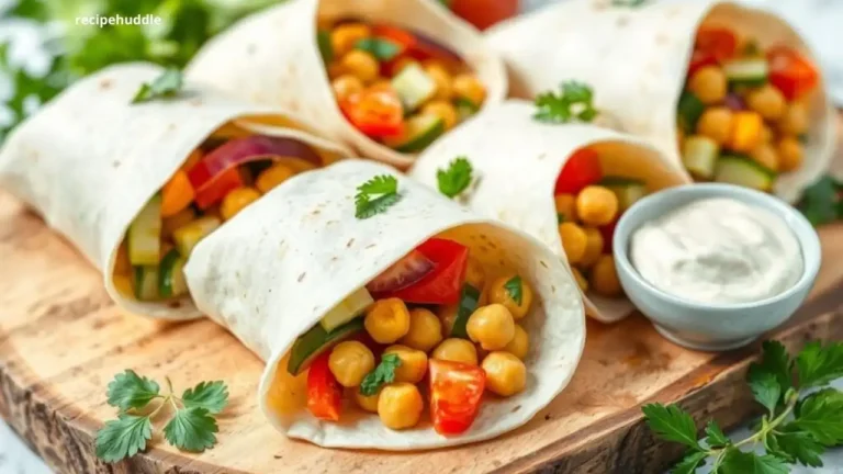Chickpea Salad Wraps