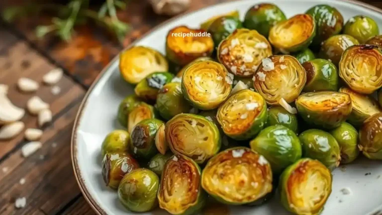 Garlic Roasted Brussels Sprouts