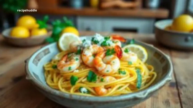 Shrimp Pasta with Garlic