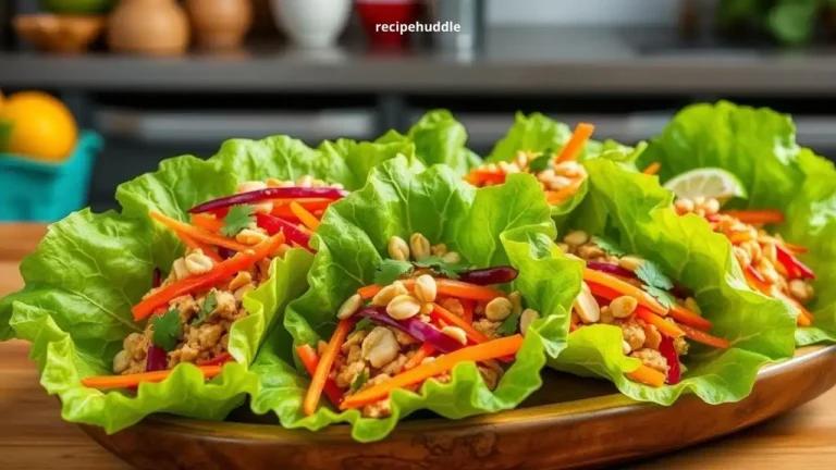 Thai Chicken Lettuce Wraps