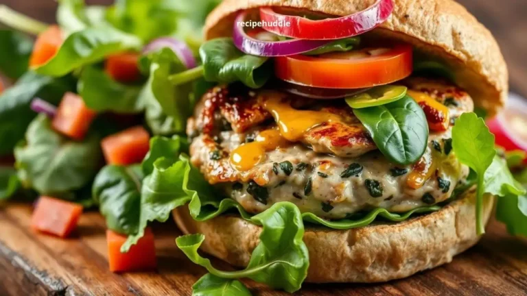 Turkey and Spinach Burgers