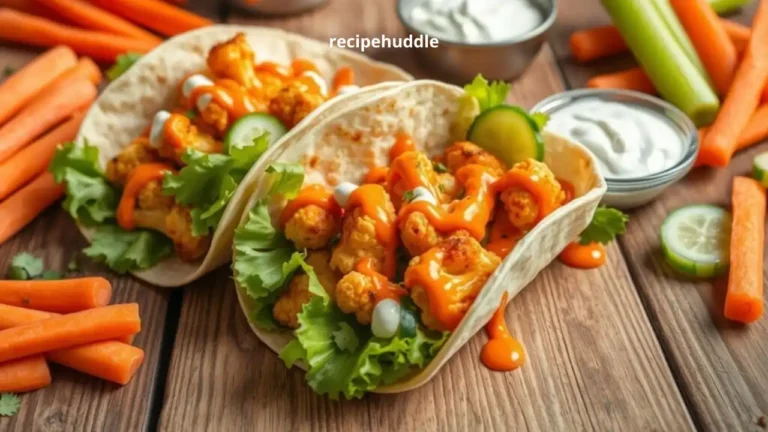 Buffalo Cauliflower Wraps