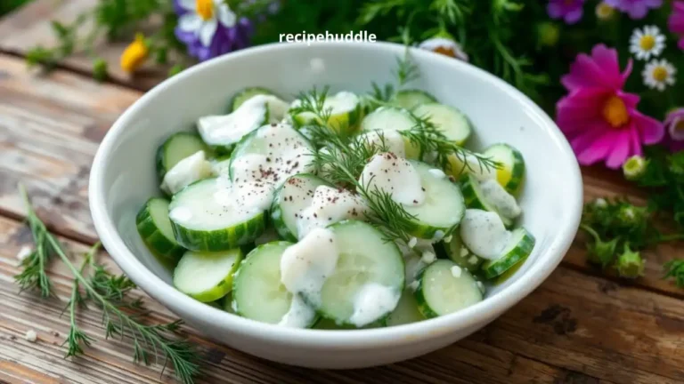 Creamy Cucumber Dill Salad