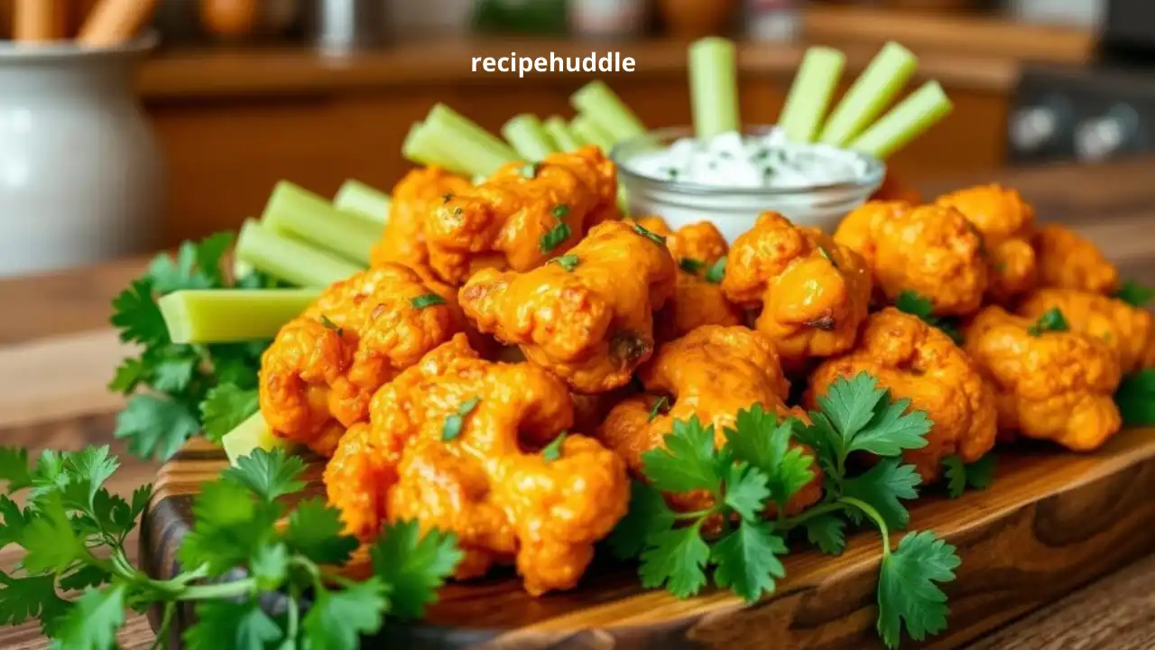 Oven-Baked Buffalo Cauliflower Wings