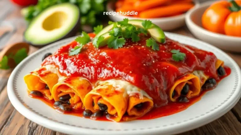 Sweet Potato and Black Bean Enchiladas