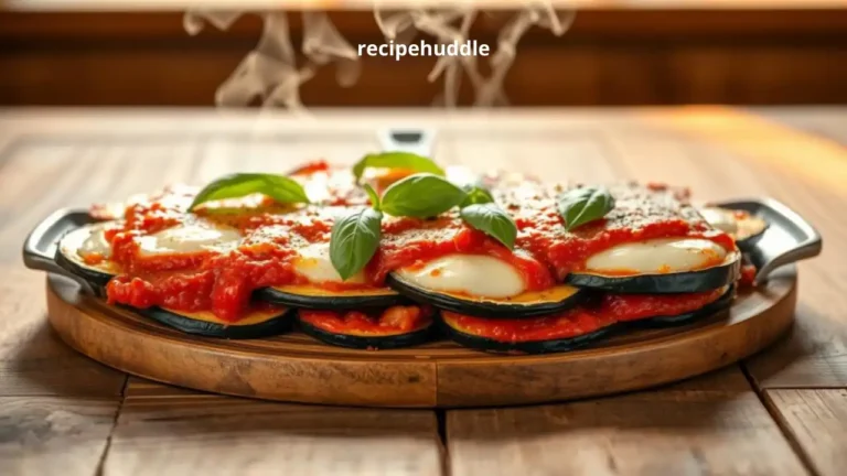 Baked eggplant parmesan