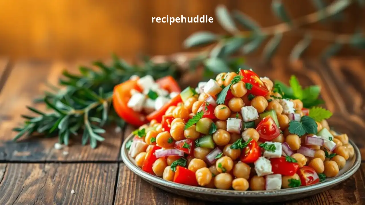 Mediterranean chickpea salad