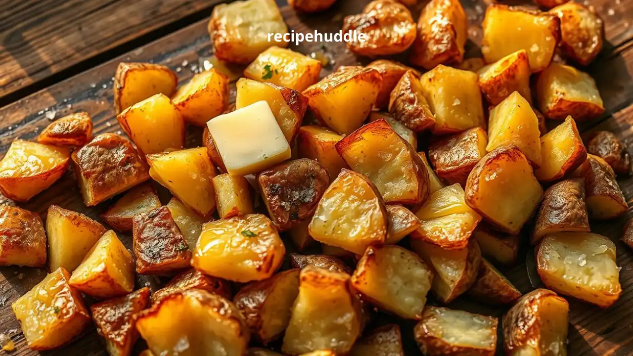 Smashed crispy potatoes