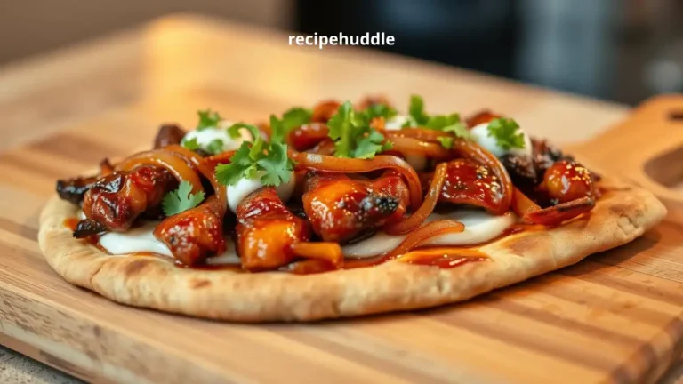bbq chicken flatbread