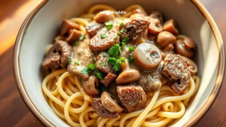 lightened-up beef stroganoff