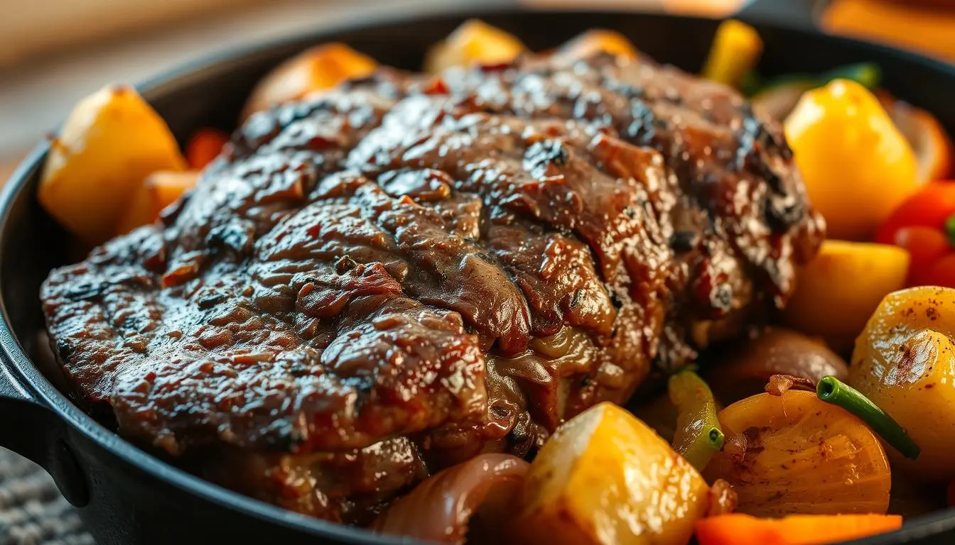roast beef with vegetables
