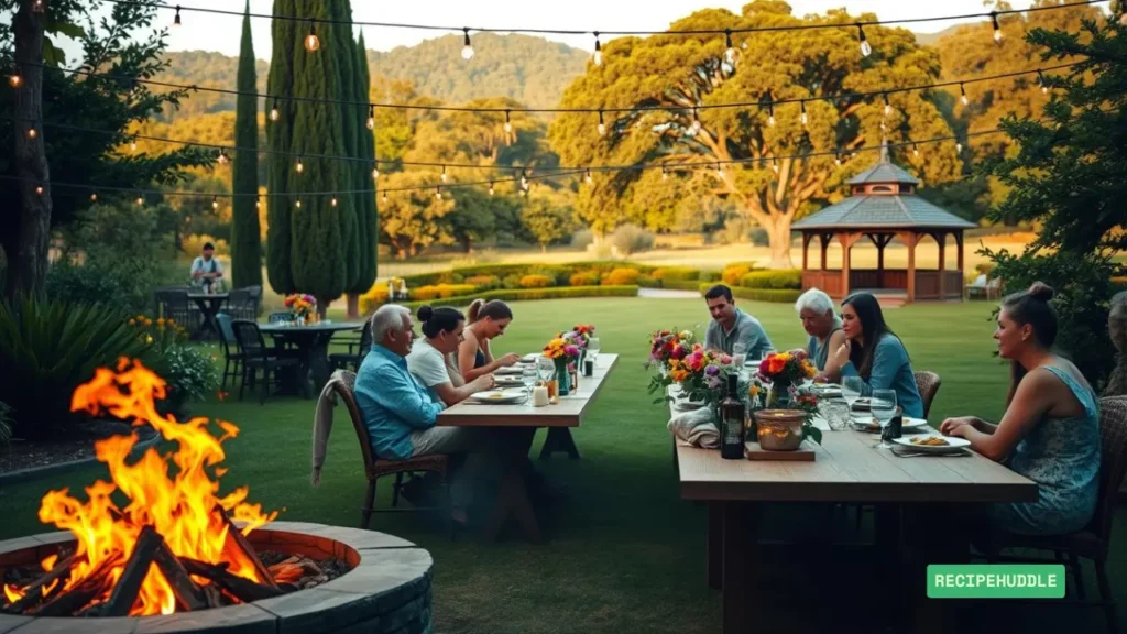 Outdoor Birthday Dinner Party