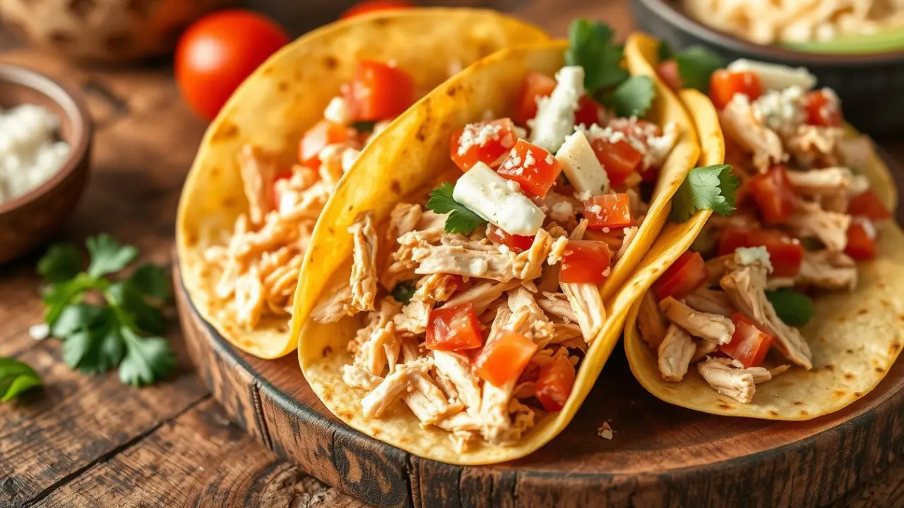 Chicken Ranch Crock Pot Tacos