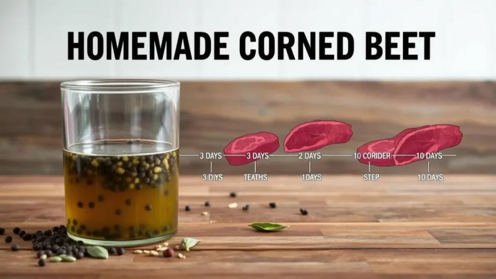 hommade corned beef brining timeline